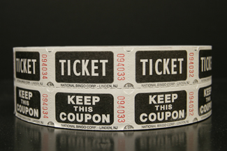 Black Easy Read Raffle Tickets Raffles, tickets, rolls, 50/50